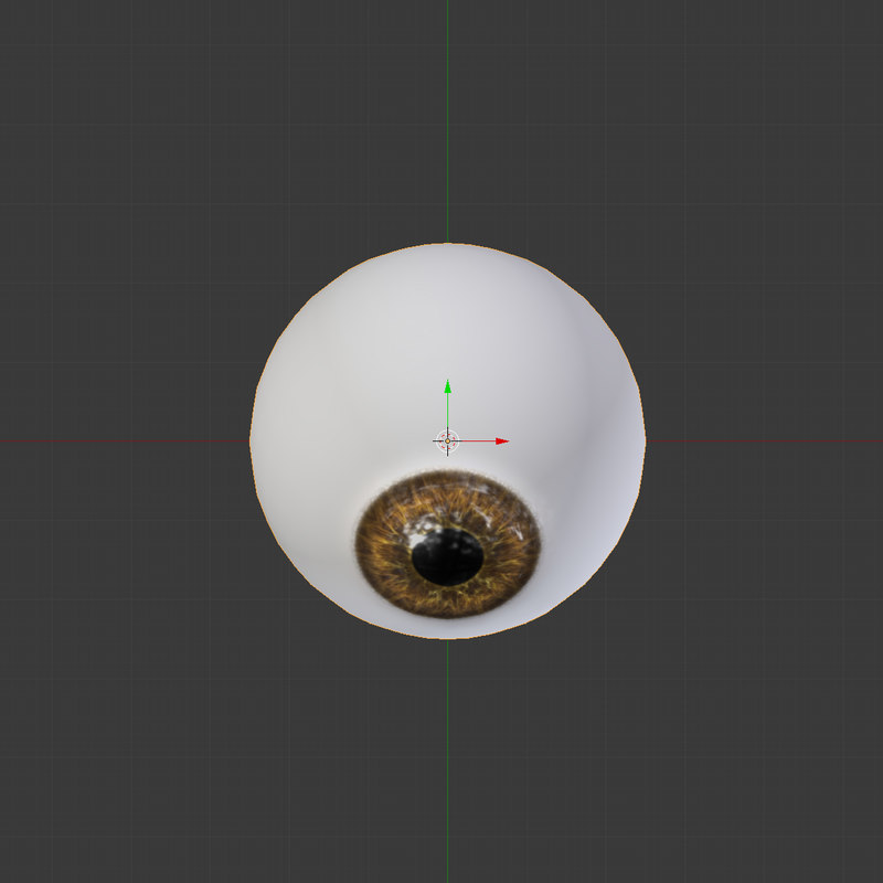 blender 棕色眼球3d模型素材免费下载-blender3d模型库