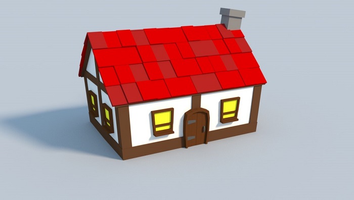 中世纪低聚卡通房屋blender3d模型下载-blender3d模型免费下载