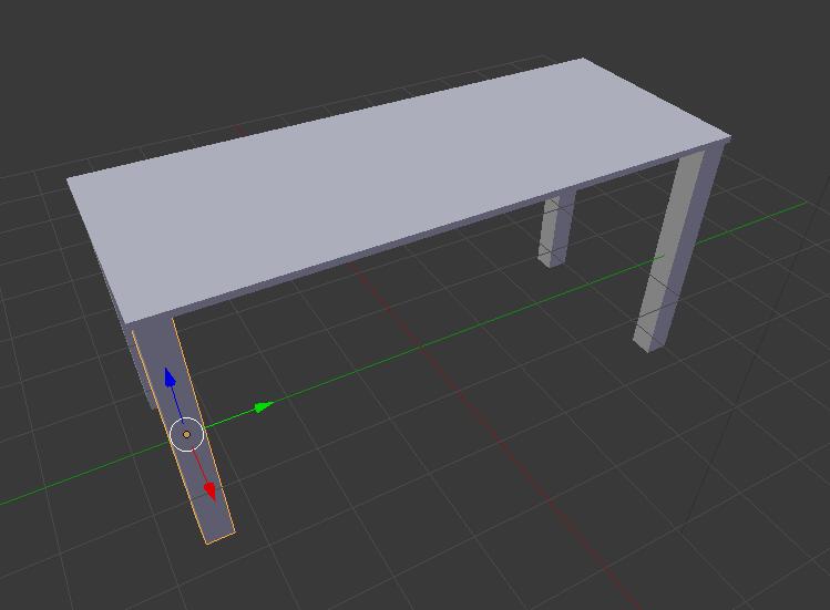 简易书桌blender3d模型素材免费下载-blender3d模型库