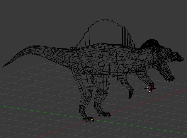 棘龙blender模型