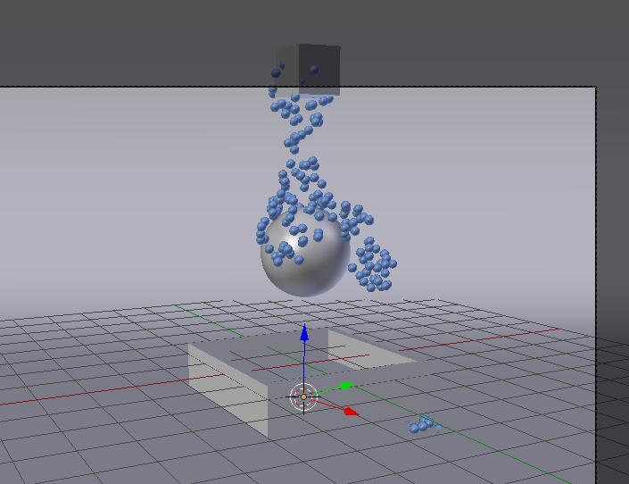 掉落小球blender模型