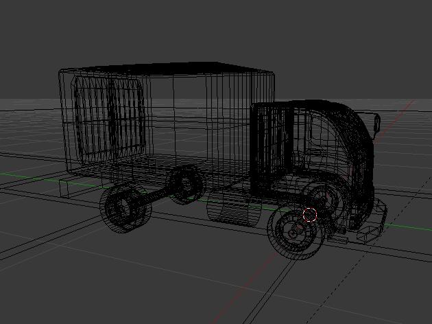 blender 厢式货车3d模型素材免费下载-blender3d模型库
