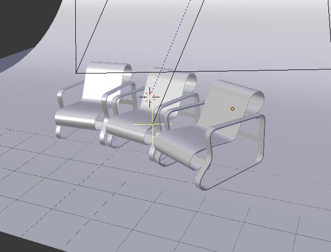 paimio帕米奥扶手椅blender模型