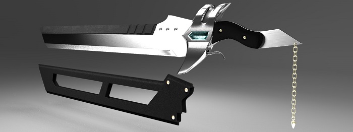 未来科幻武器刀 机械图片
