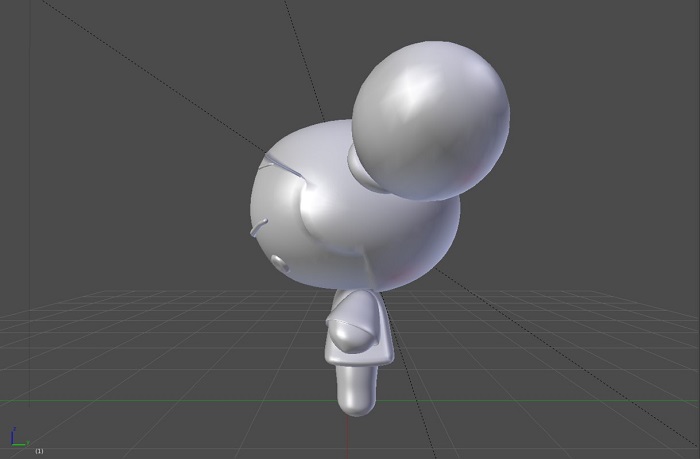 blender 中国娃娃pucca3d模型素材免费下载