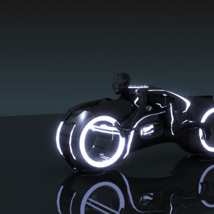 科幻电光摩托车TRON Lightcycle