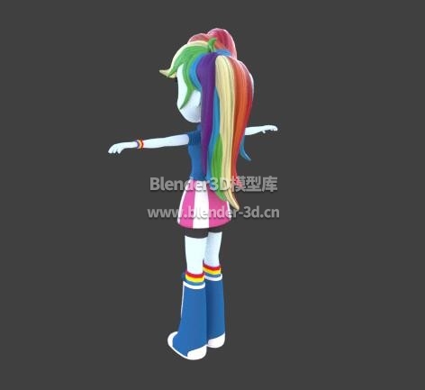 拟人云宝黛西Rainbow Dash