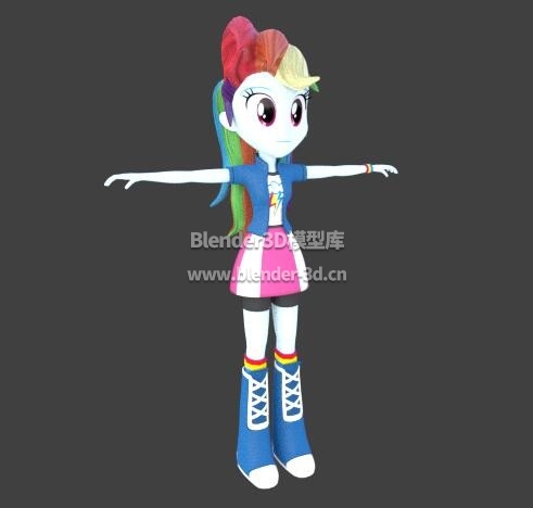 拟人云宝黛西Rainbow Dash