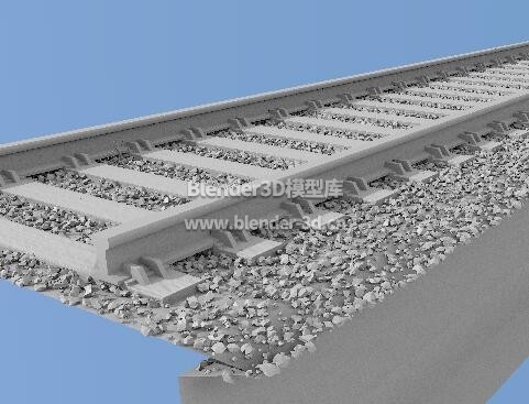 铁路铁轨道砟石有砟轨道