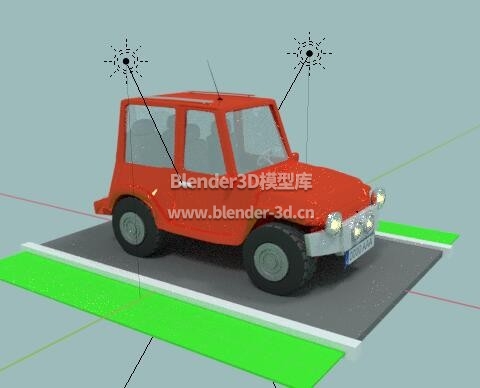 红色遥控玩具小汽车