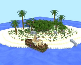 minecraft我的世界小岛blender模型