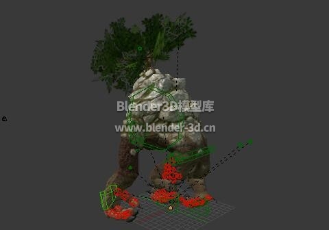 lowpoly rig树精