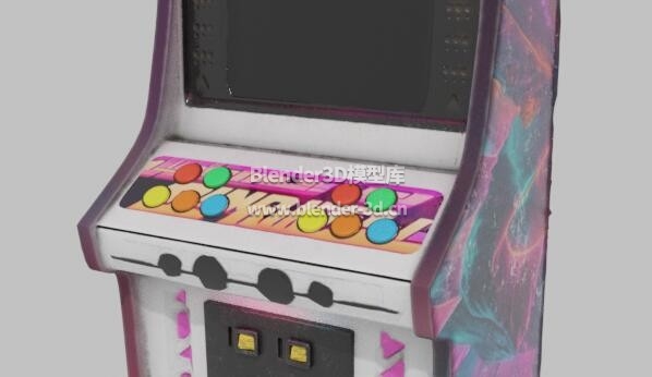 粉色街机游戏机