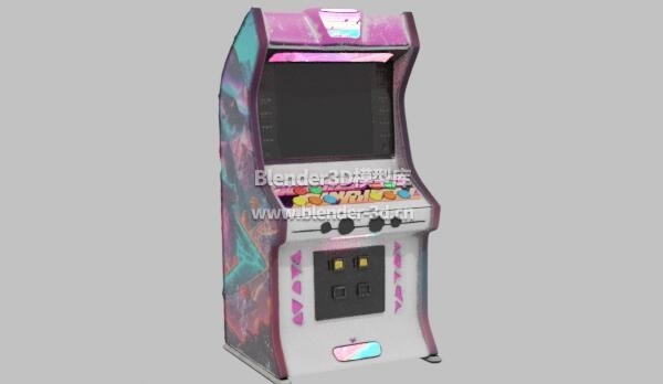 粉色街机游戏机