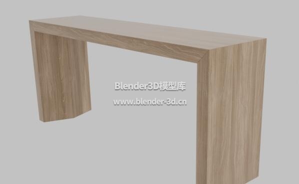 极简实木边桌