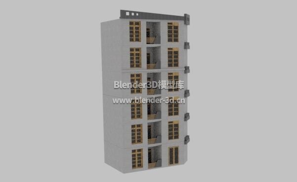 简单公寓大楼住宅房屋
